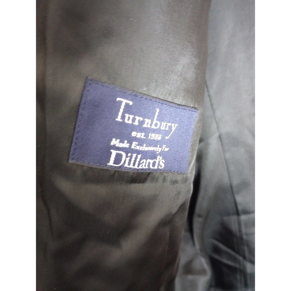 Turnbury 100% Cashmere Black Coat, size 44R Long Blazer Dress Jacket Coat - Picture 7 of 13